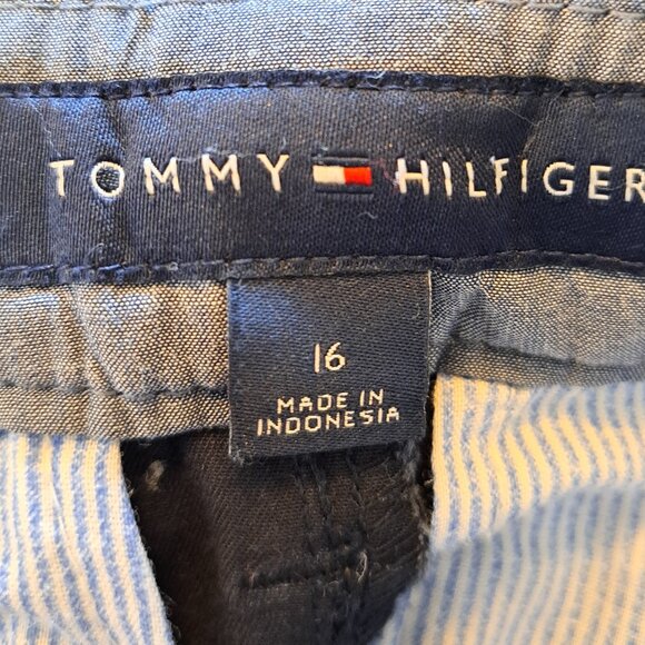 Tommy Hilfiger Navy Blue Cropped Trouser Pants Plus Size 16 - Picture 7 of 7